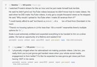 Fans on the streamer subreddit provide their take on the content creator's most recent broadcast (Image via r/LivestreamFail)